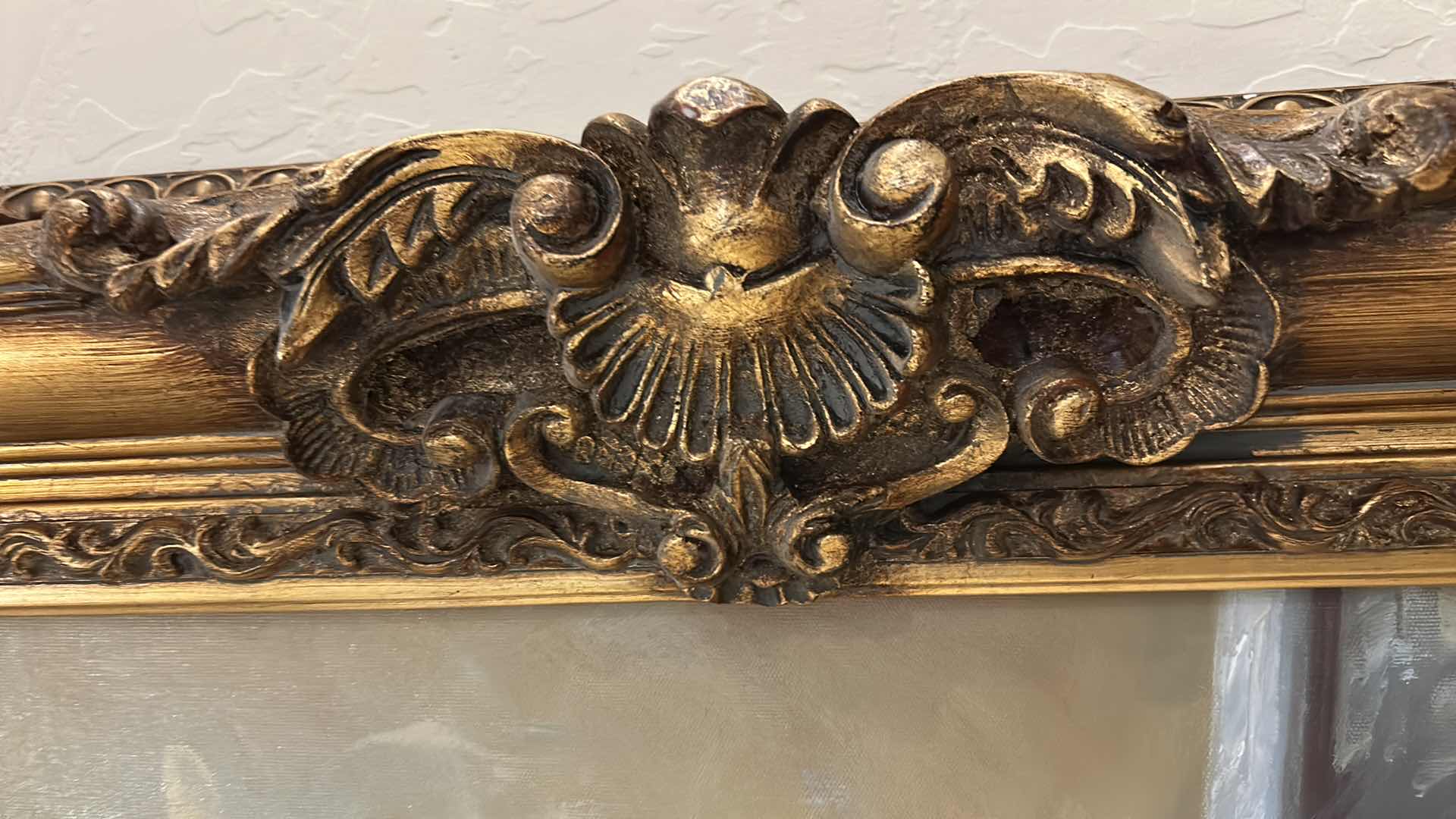 Photo 1 of ORNATE HIGH-RELIEF BAROQUE OR ROCOCO STYLE GILDED WOOD FRAMED SIGNED OIL ON CANVAS PAINTING ARTWORK 32” x45.5”