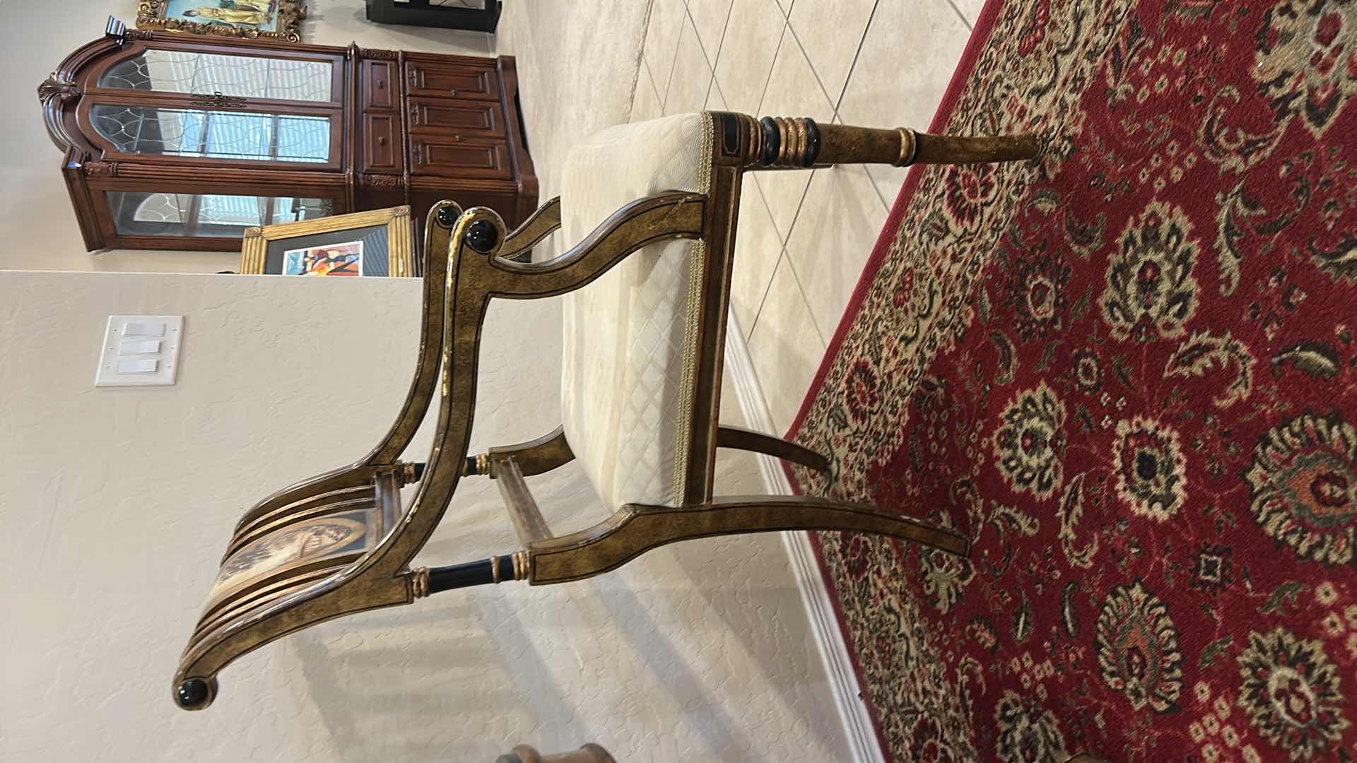 Photo 1 of VINTAGE REGENCY STYLE ARMCHAIR
