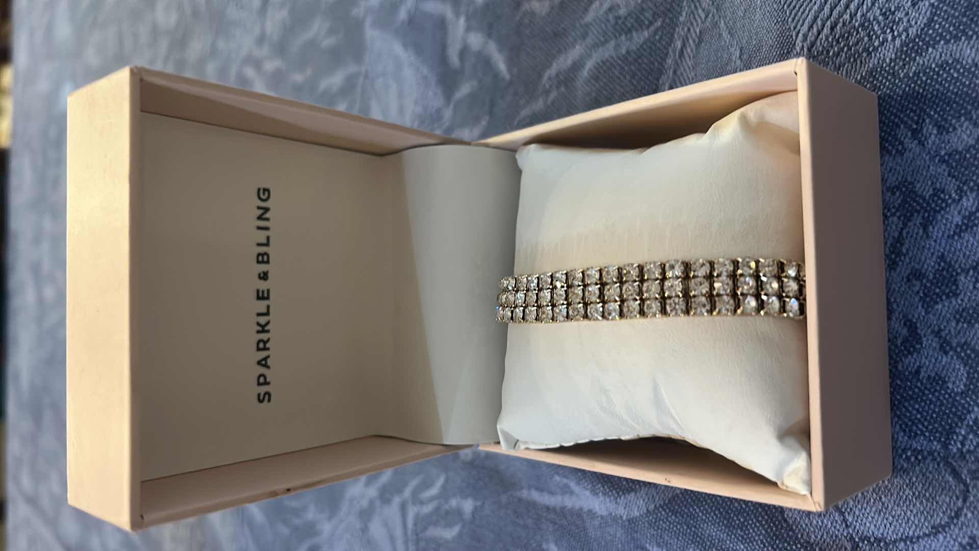 Photo 1 of SPARKLE AND BLING MULTI ROW, RHINESTONE STRETCH BRACELET