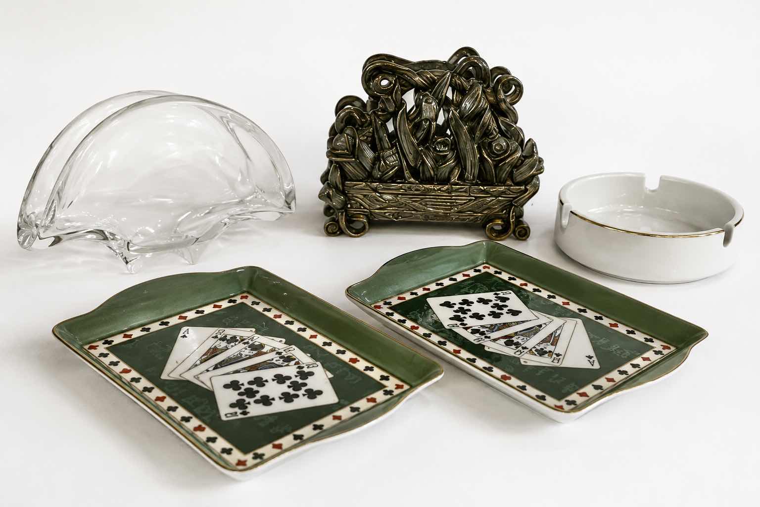 Photo 1 of ASHTRAYS, VEGAS COIN TRAYS AND NAPKIN HOLDERS (TALLEST H5”)