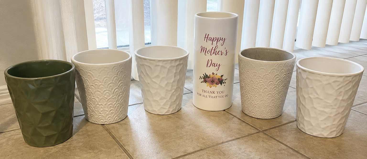 Photo 1 of CERAMIC POTS/PLANTERS AND VASE