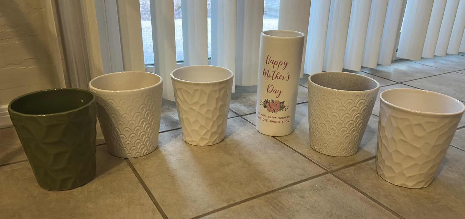 Photo 1 of CERAMIC POTS/PLANTERS AND VASE