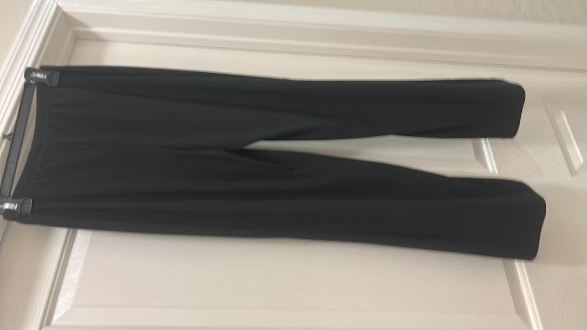 Photo 1 of PRELUDE BLACK ELASTIC WAIST PANTS WITH RHINESTONE SLIT DETAIL WOMEN’S SIZE PETITE MEDIUM