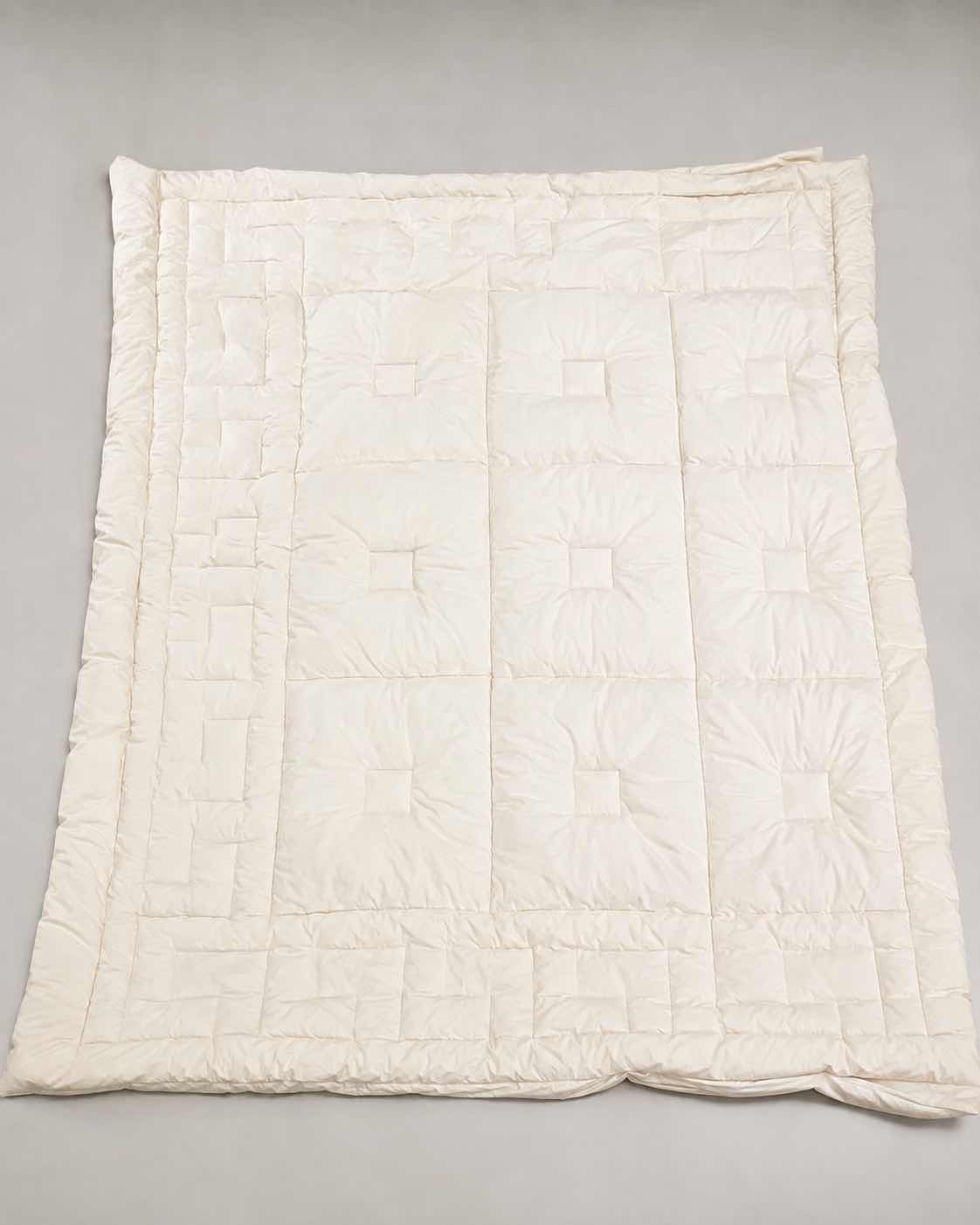Photo 1 of QUEEN DOWN COMFORTER DUVET INSERT WITH A SQUARE BAFFLE-BOX STITCH DESIGN.