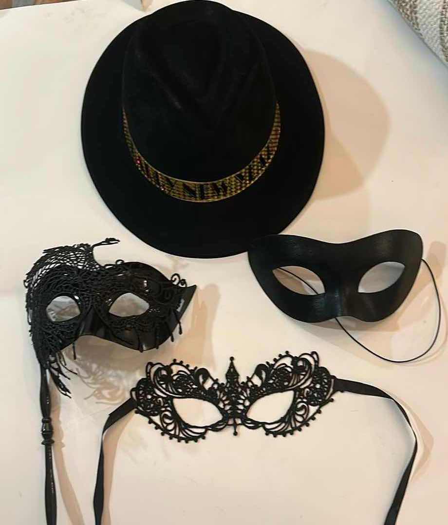 Photo 1 of MASQUERADE MASKS & NEW YEAR’S EVE HAT