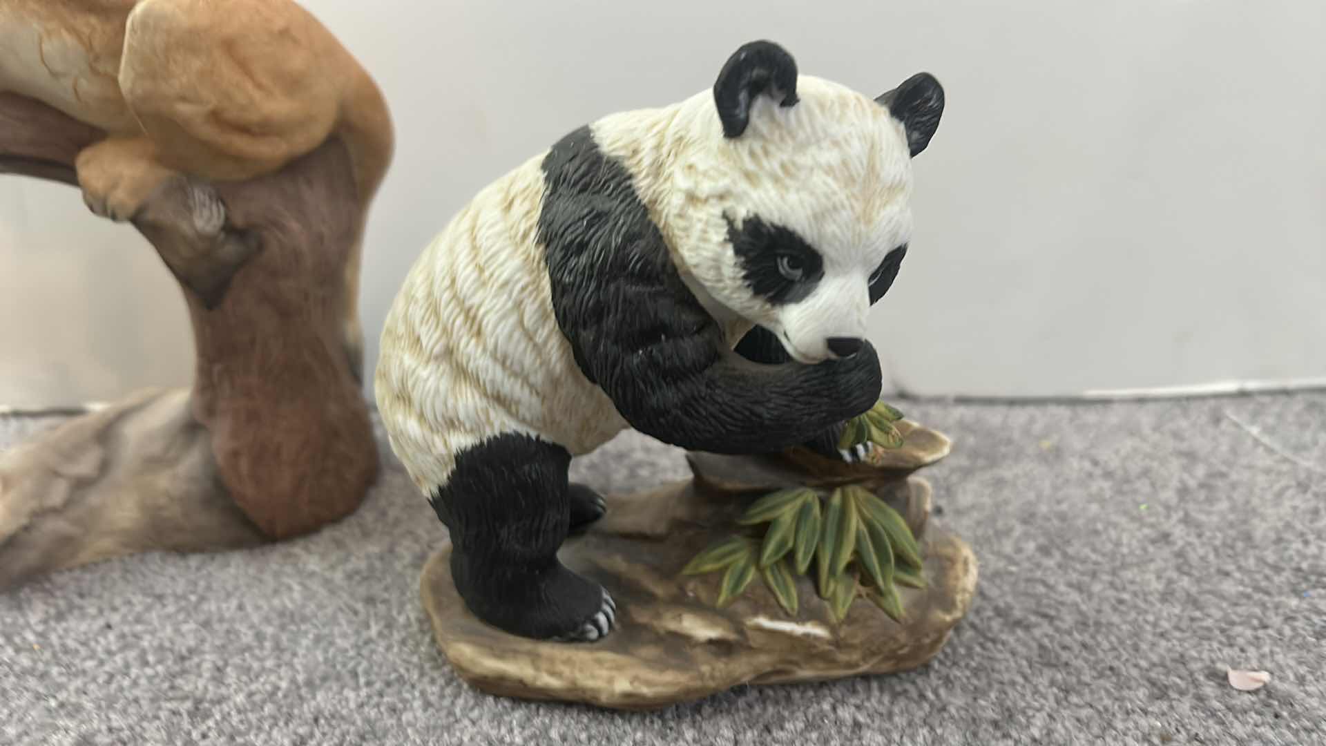 Photo 1 of BOEHM LIONESS AND PANDA FIGURINES H6”