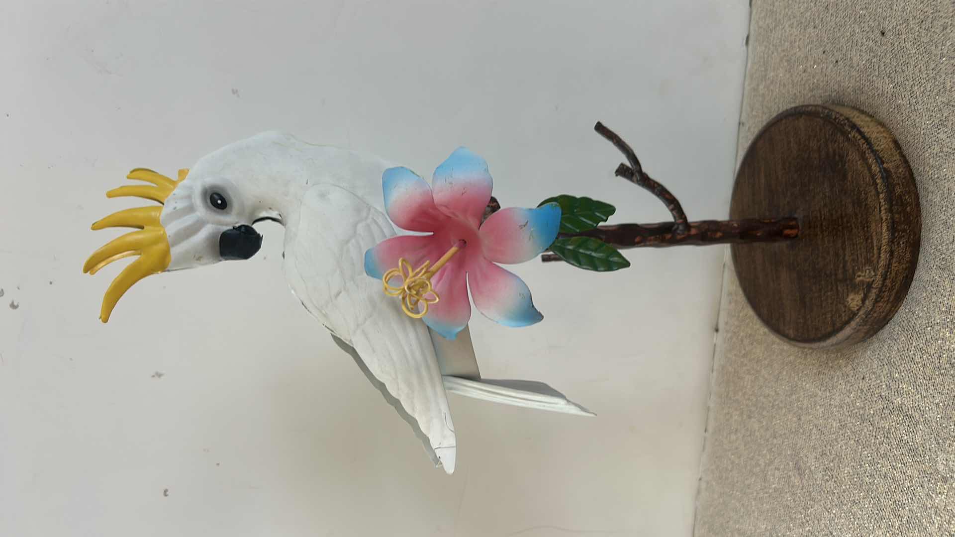 Photo 1 of METAL COCKATIEL OR COCKATOO SCULPTURE H15”