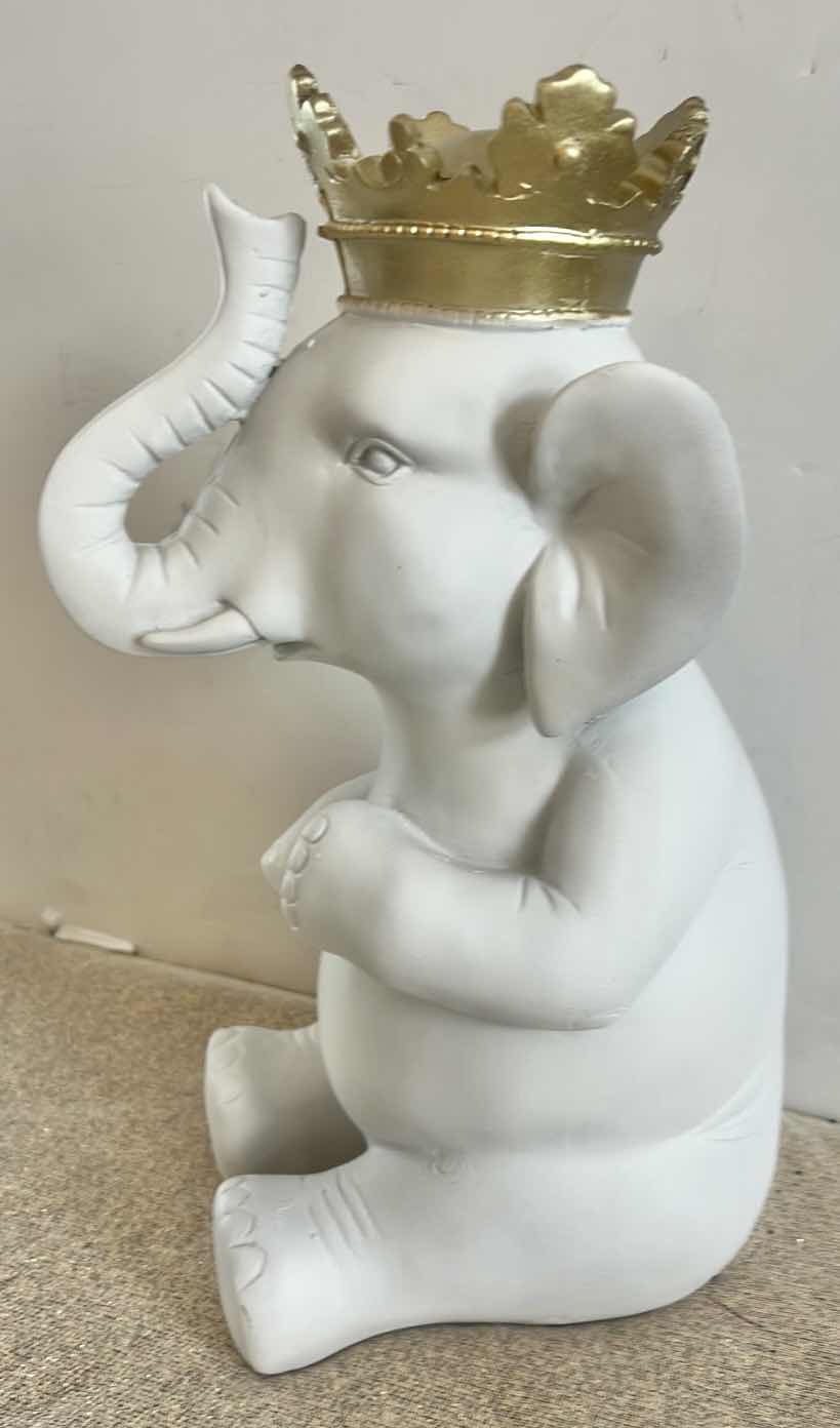 Photo 1 of COMPOSITE ELEPHANT FIGURINE H14”