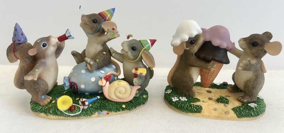 Photo 1 of 2 CHARMING TAILS MICE FIGURINES