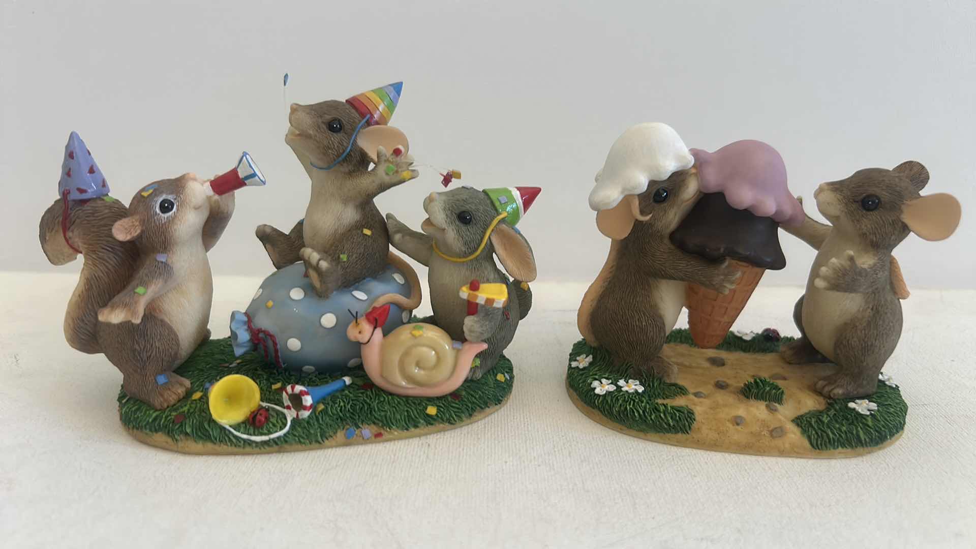 Photo 1 of 2 CHARMING TAILS MICE FIGURINES