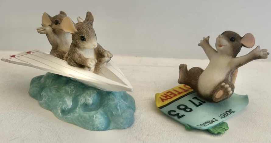 Photo 1 of 2 CHARMING TAILS MICE FIGURINES