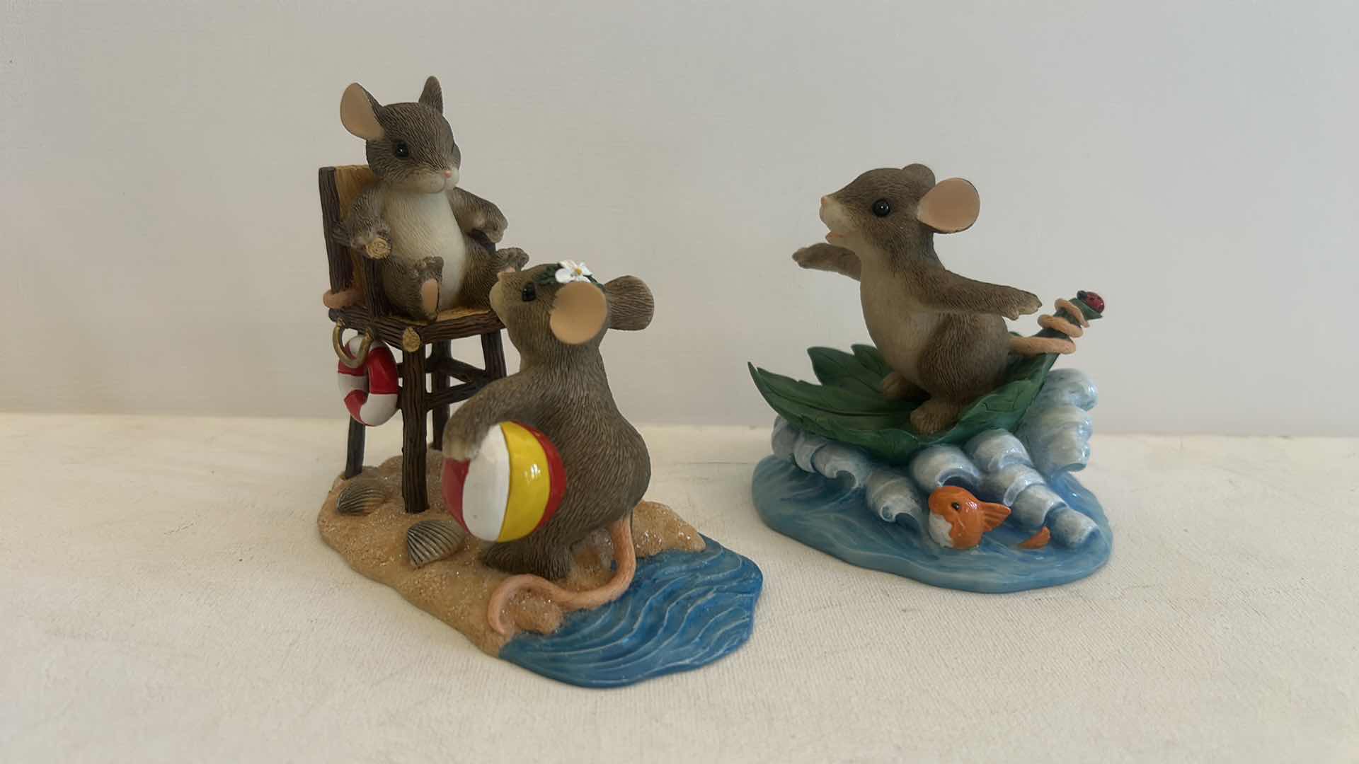Photo 1 of 2 CHARMING TAILS MICE FIGURINES