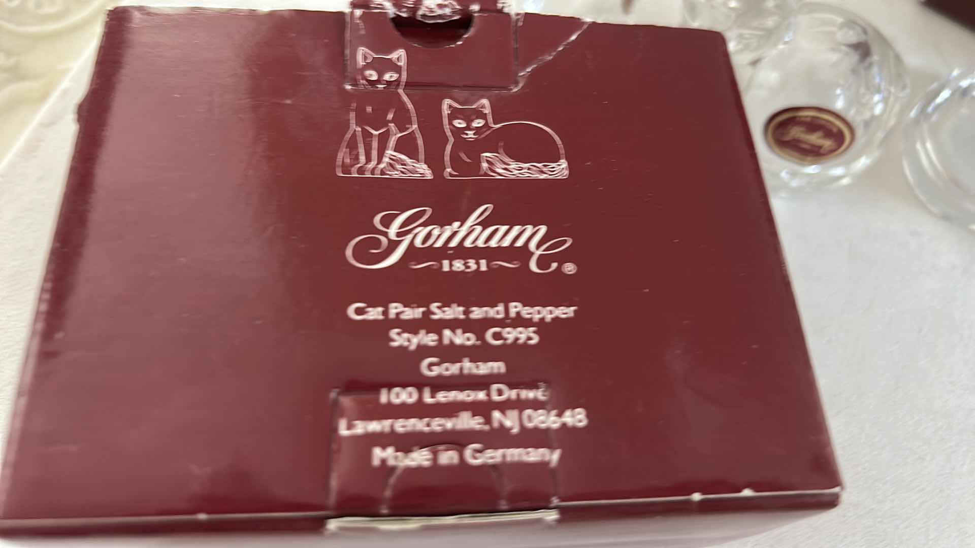 Photo 1 of 2 GORHAM CAT SALT AND PEPPER SHAKERS