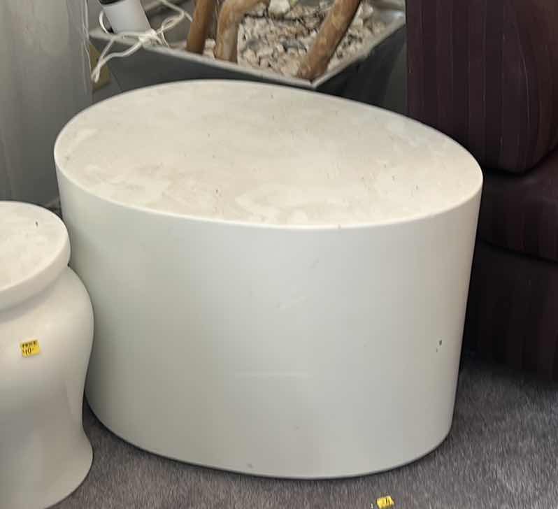 Photo 1 of MODERN EGG SHAPED SIDE TABLE