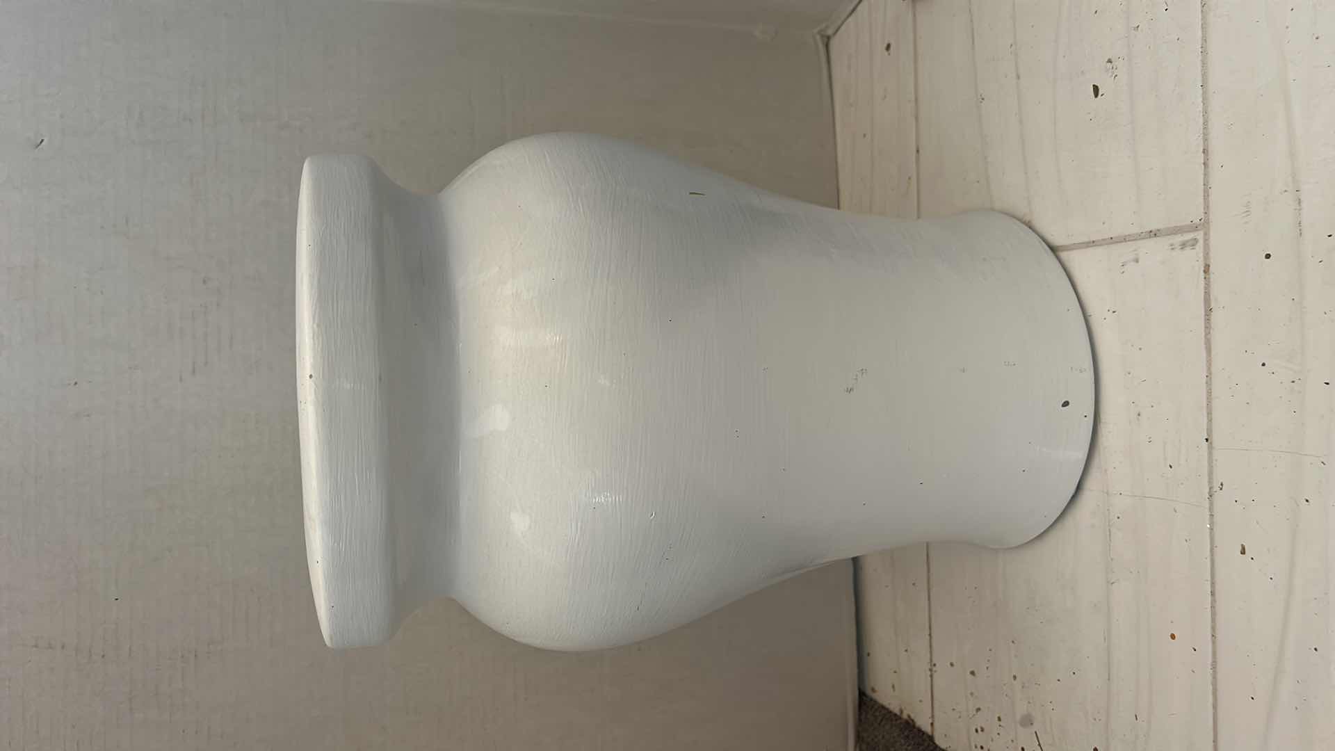 Photo 1 of WHITE CERAMIC GARDEN STOOL