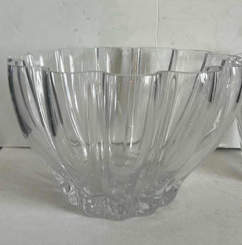 Photo 1 of GLASS BOWL & VASE (LARGEST 11” x H7”)
