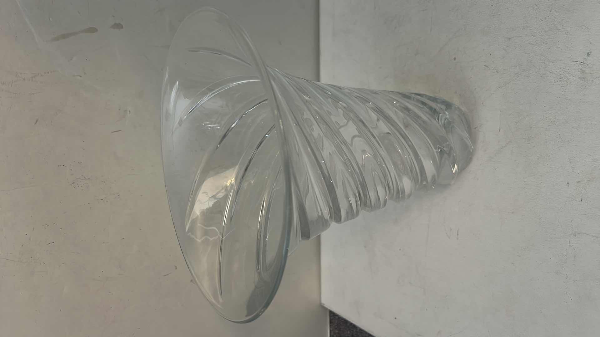 Photo 1 of HEAVY CUT CRYSTAL VASE H10” & BOWL
