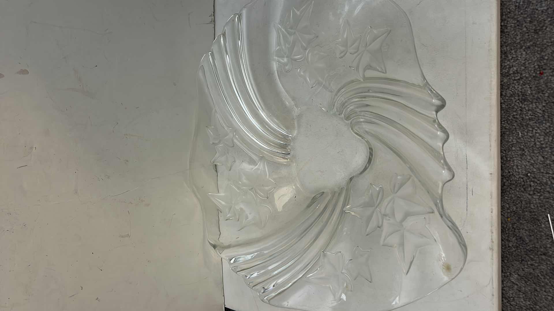 Photo 1 of HEAVY CUT CRYSTAL VASE H10” & BOWL