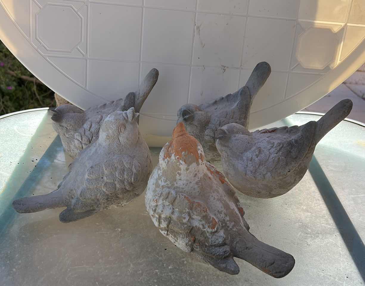 Photo 1 of 5 BIRD FIGURINES OUTDOOR DECOR H7”
