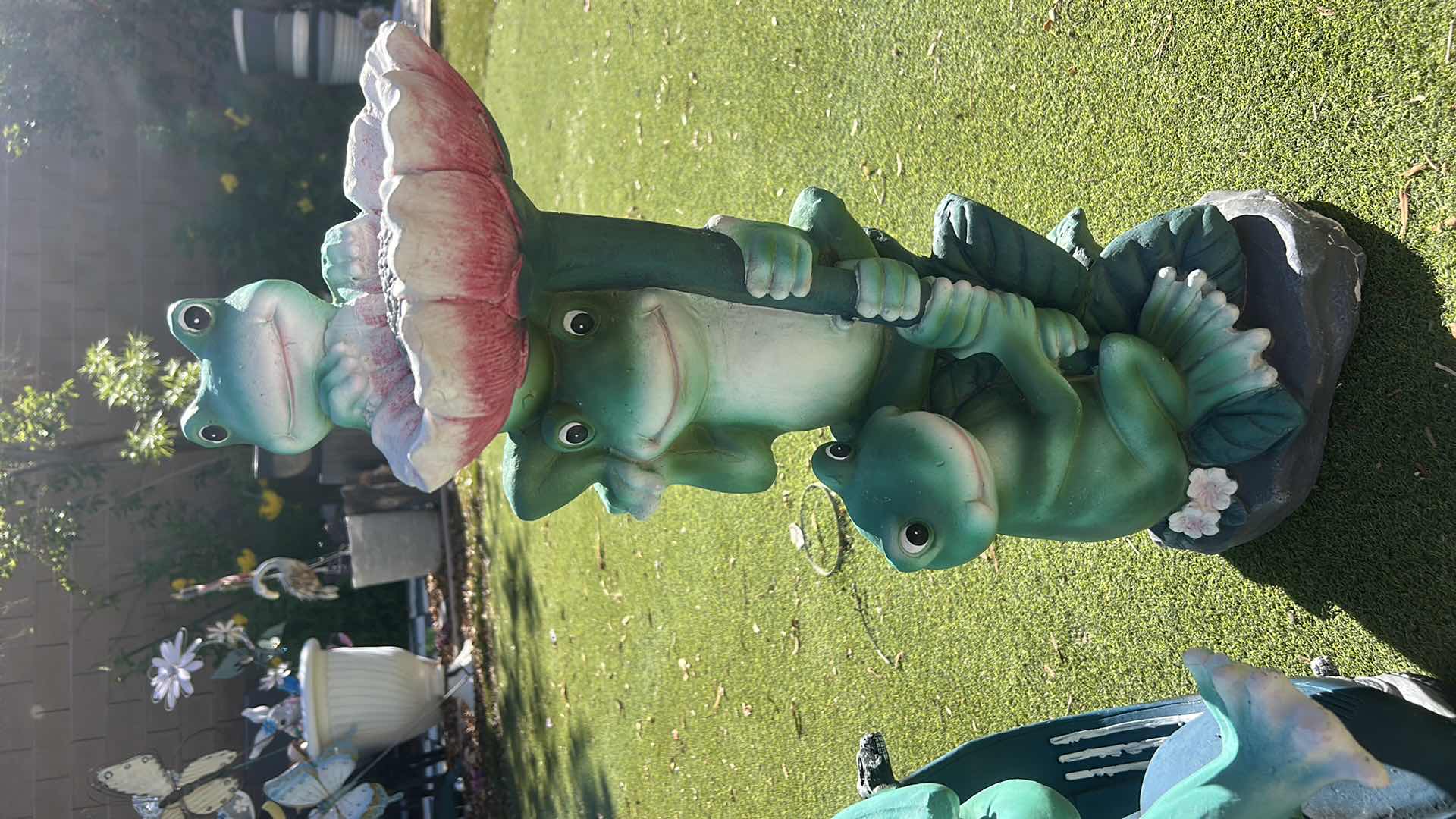 Photo 1 of FROG FIGURINES OUTDOOR DECOR (TALLEST H24”)