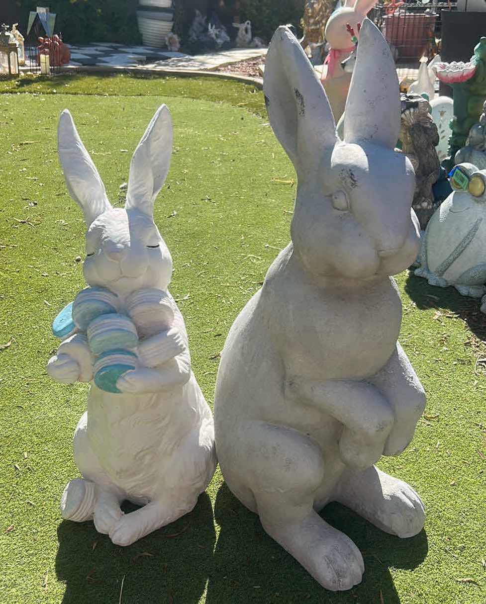 Photo 1 of RABBIT FIGURINES OUTDOOR DECOR (TALLEST H28”)