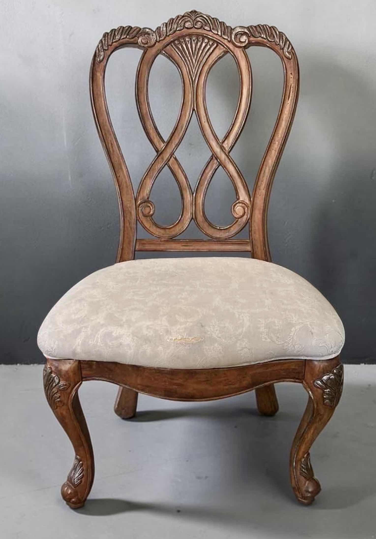 Photo 1 of AMERICAN DREW CHERRY GROVE PIERCED BACK SIDE CHAIR 25” x 22” x H41”