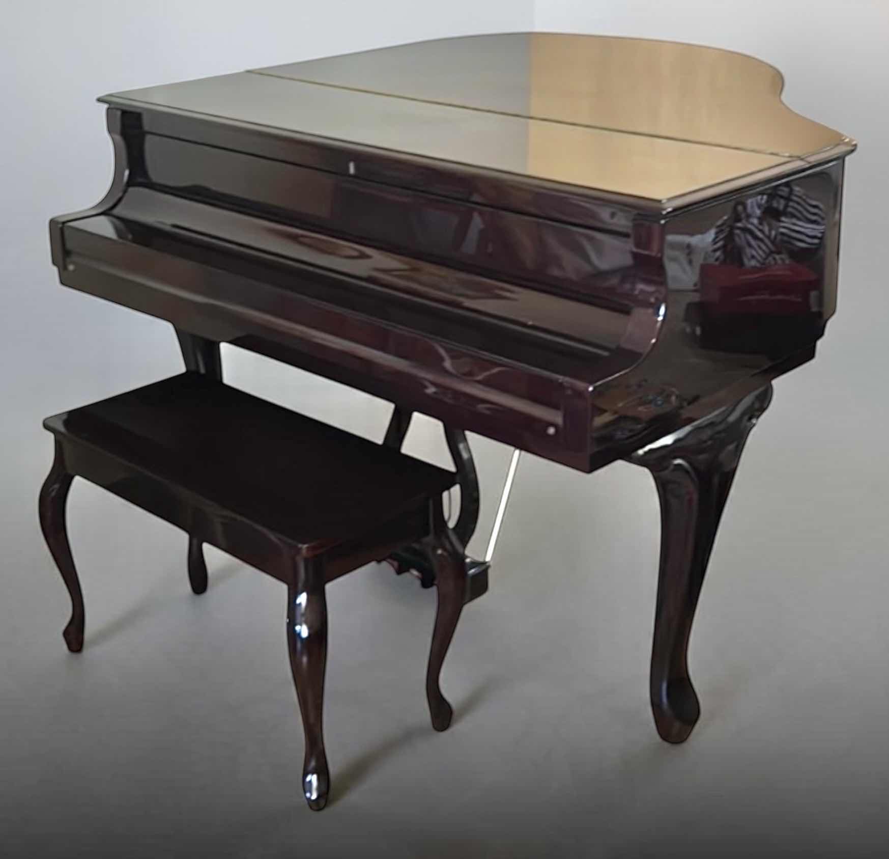 Photo 1 of YOUNG CHANG FRENCH PROVINCIAL STYLE MAHOGANY BABY GRAND PIANO & STOOL