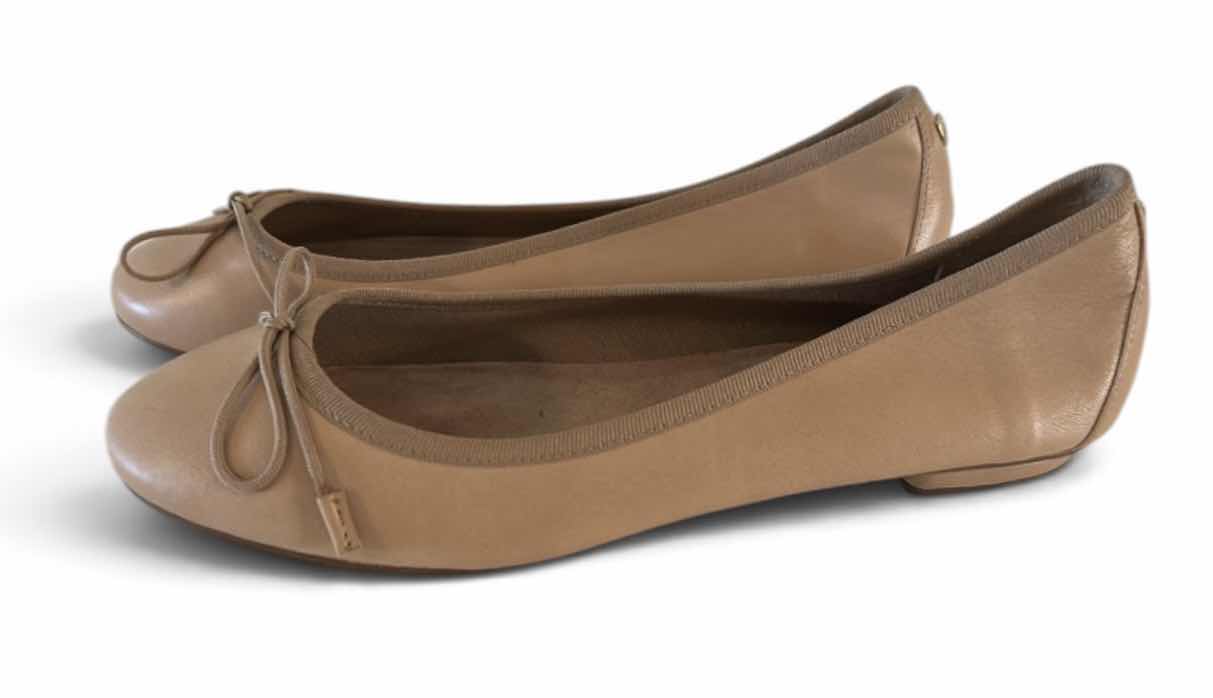 Photo 1 of MASSIMO DUTTI TAN LEATHER BALLET FLATS SIZE 7