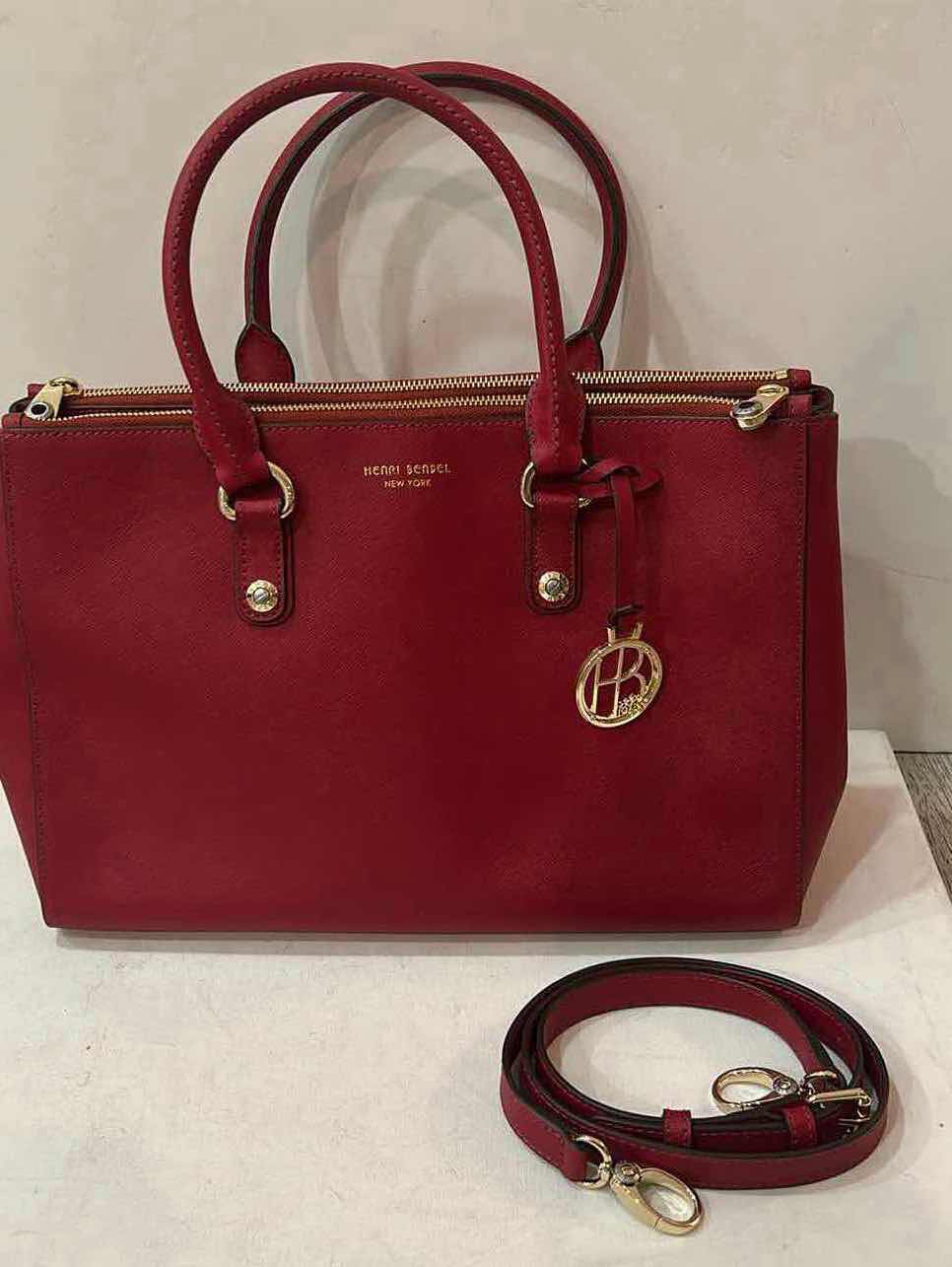 Photo 1 of HENRI BENDEL WEST 57th CARRYALL SATCHEL IN RED
