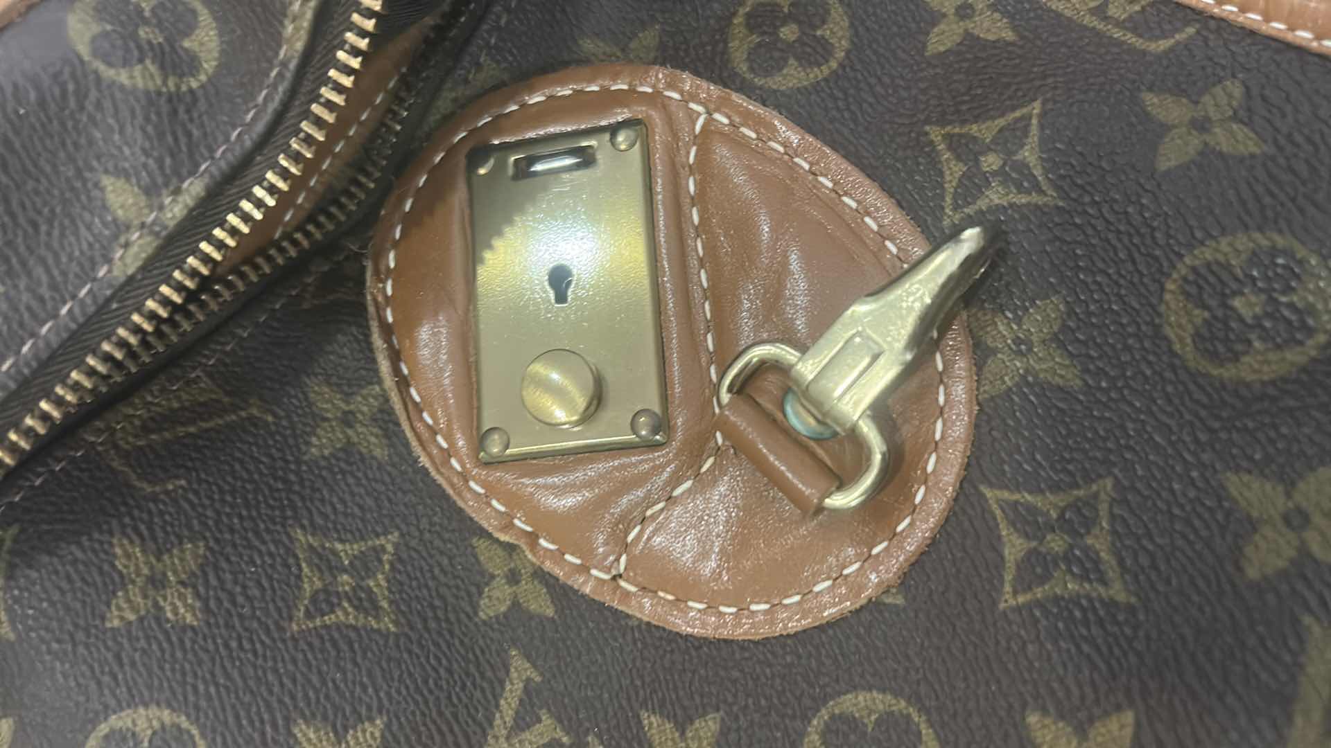 Photo 1 of AUTHENTIC LOUIS VUITTON: VINTAGE MONOGRAM CANVAS LARGE FOLDING GARMENT BAG SUITCASE LUGGAGE