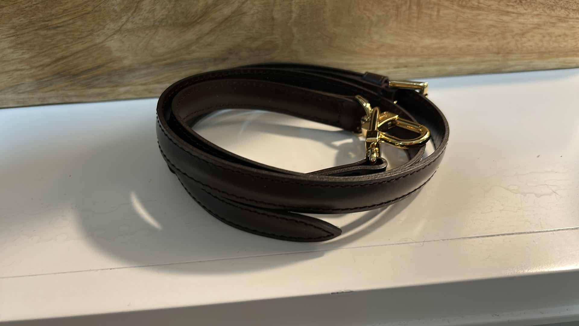 Photo 1 of AUTHENTICATED LOUIS VUITTON: DAMIER EBENE NOLITA BAG