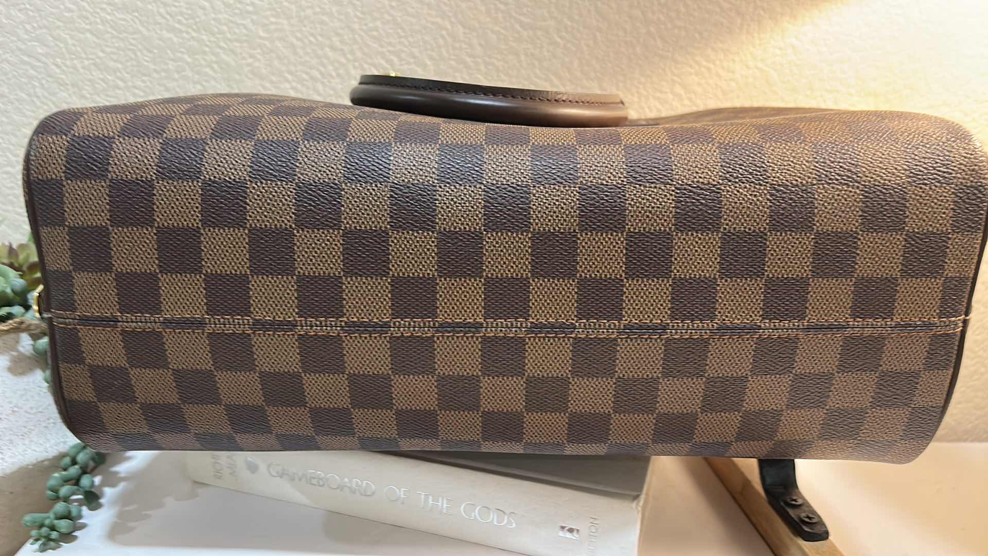 Photo 1 of AUTHENTICATED LOUIS VUITTON: DAMIER EBENE NOLITA BAG