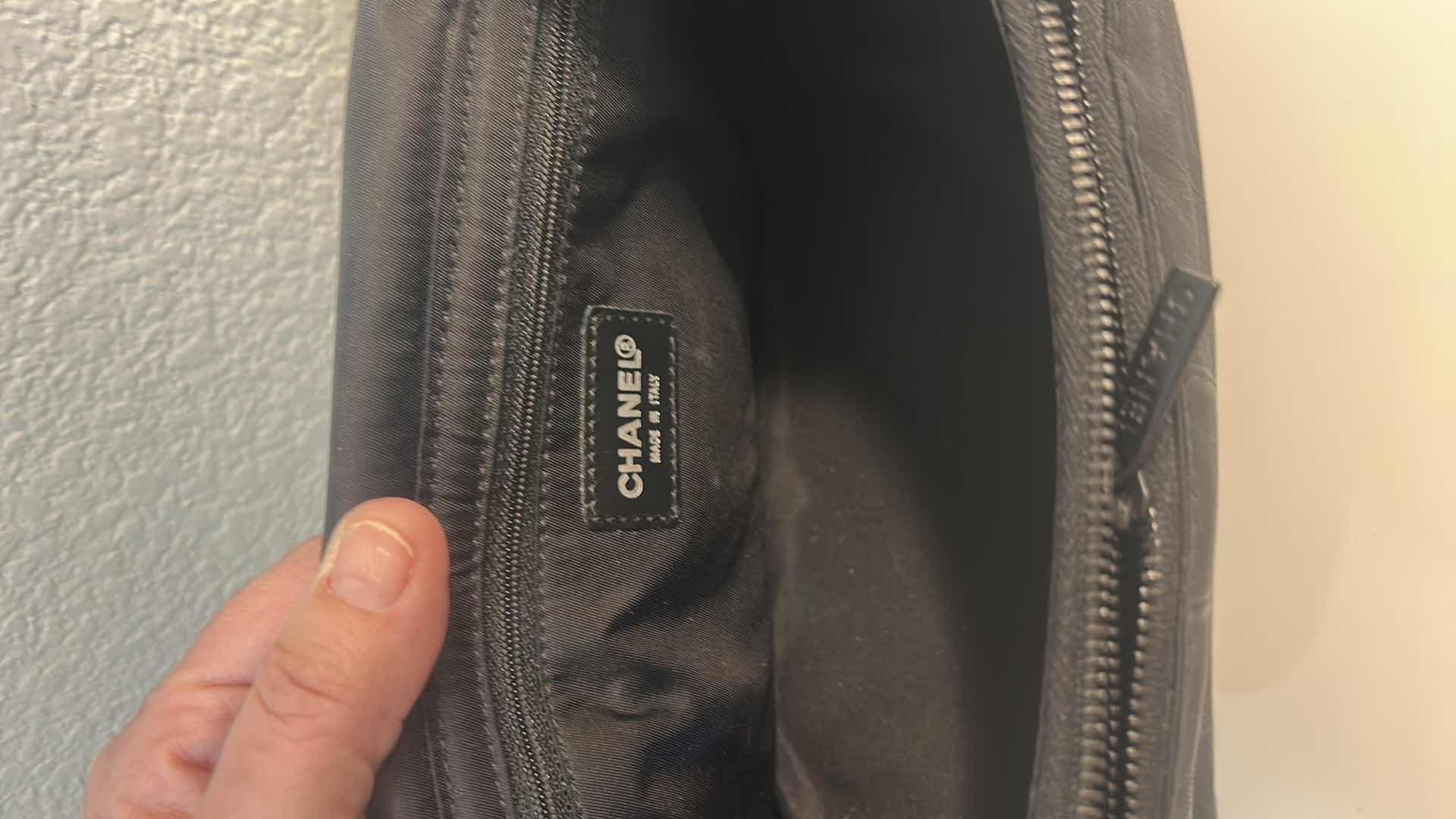 Photo 1 of AUTHENTIC CHANEL NEW TRAVEL LINE CAMERA SHOULDER BAG IN BLACK NYLON JACQUARD