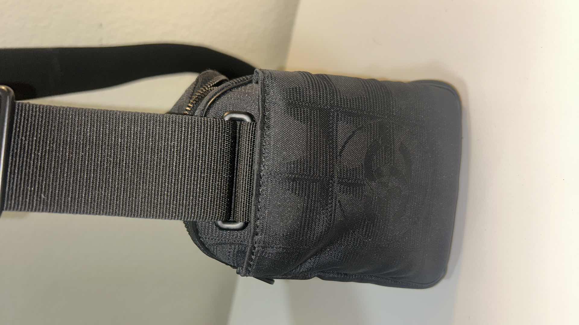 Photo 1 of AUTHENTIC CHANEL NEW TRAVEL LINE CAMERA SHOULDER BAG IN BLACK NYLON JACQUARD