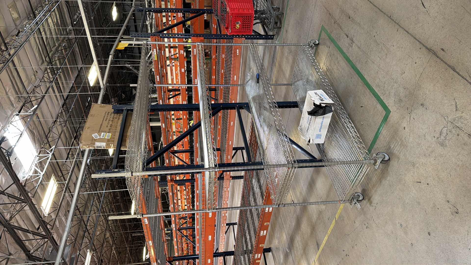 Photo 1 of Rolling industrial shelving