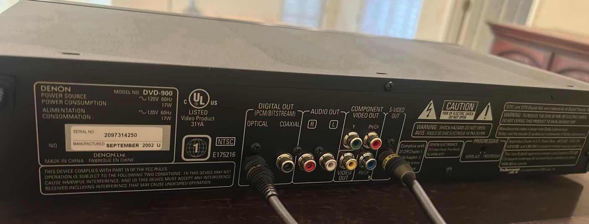 Photo 1 of DENON DVD PROGRESSIVE SCAN VIDEO PLAYER W REMOTE