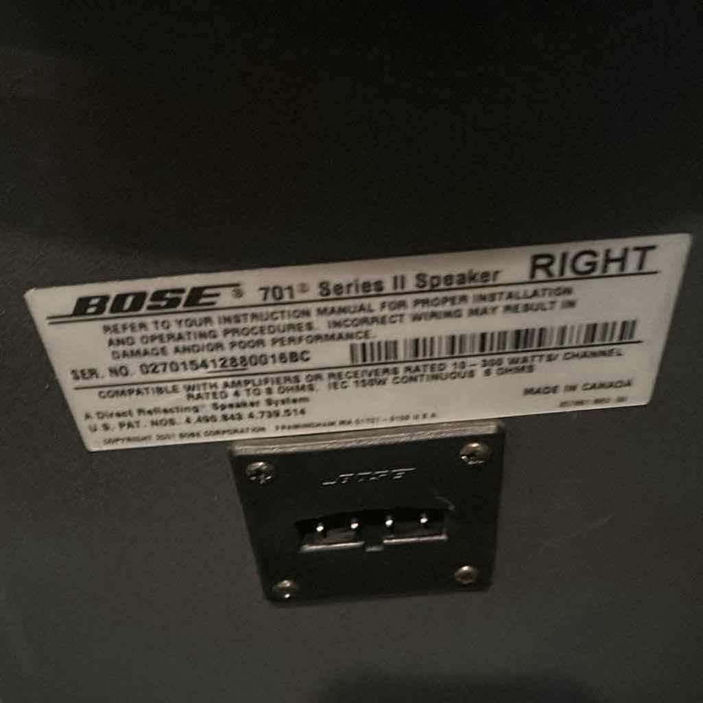 Photo 1 of 2-BOSE 701 SERIES FLOOR SPEAKERS H 38"