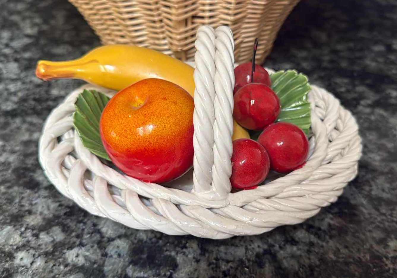 Photo 1 of 2-DECORATIVE FRUIT BASKETS