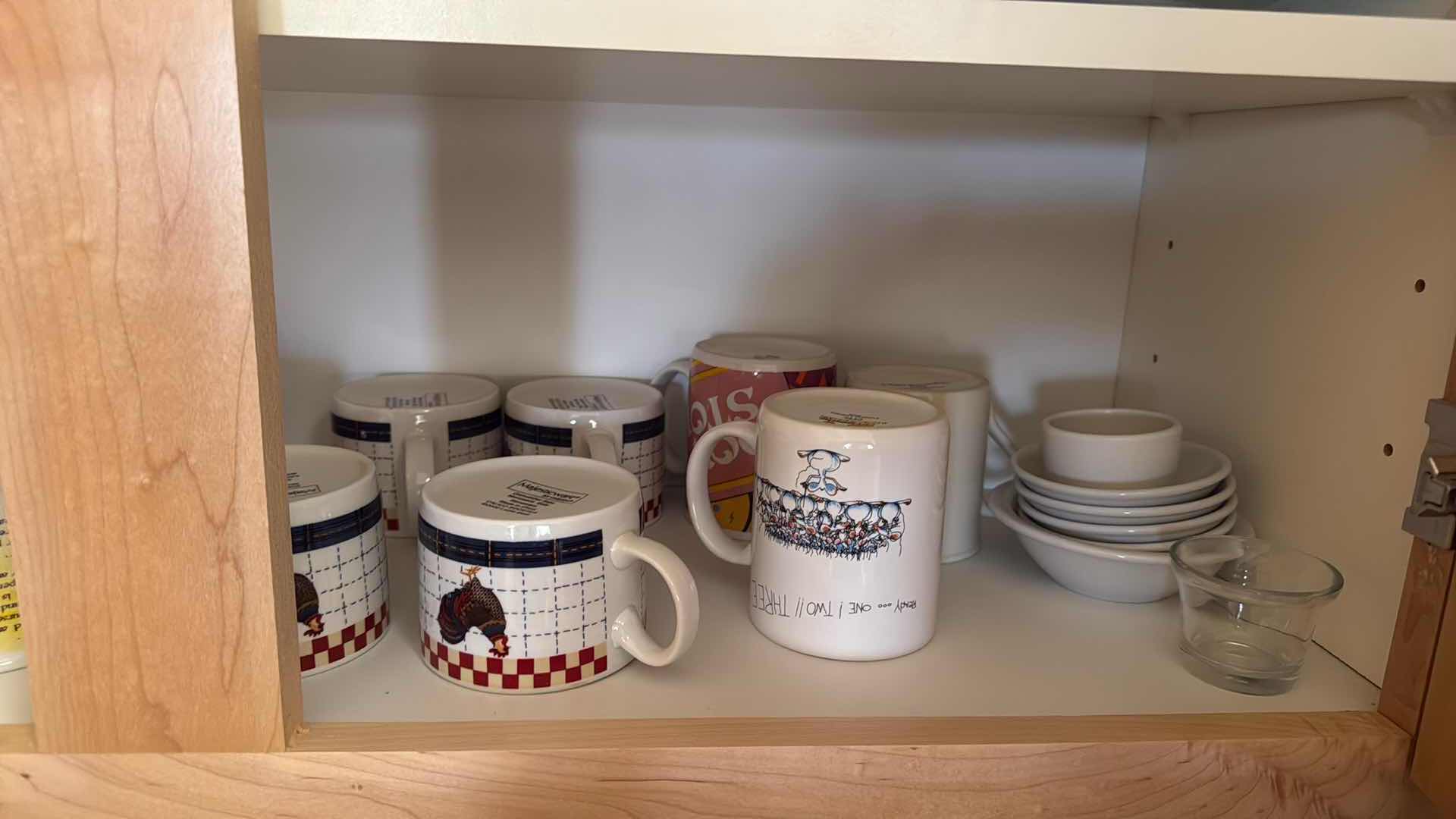 Photo 1 of CONTENTS OF KITCHEN CABINET-DISHES