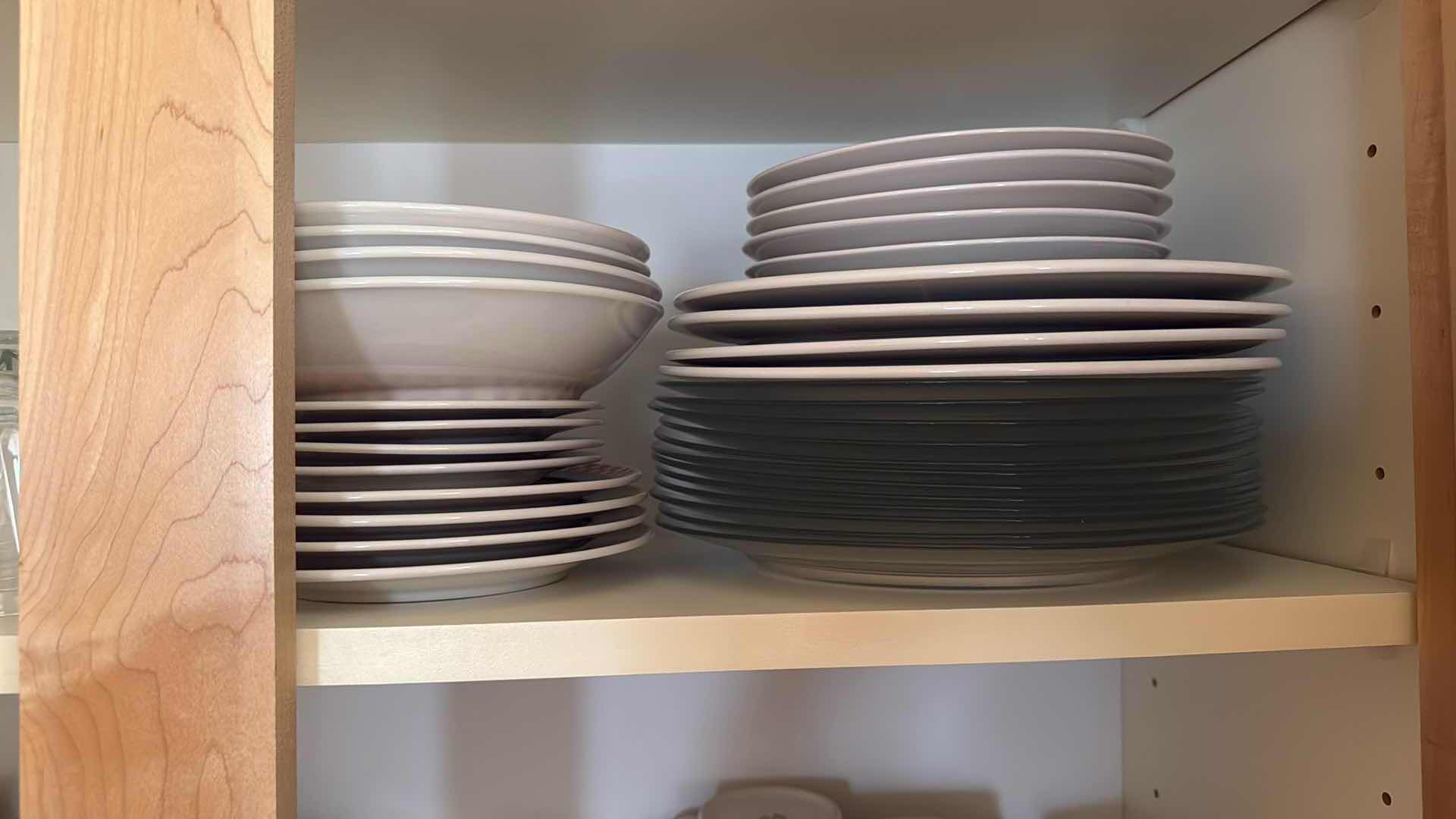 Photo 1 of CONTENTS OF KITCHEN CABINET-DISHES