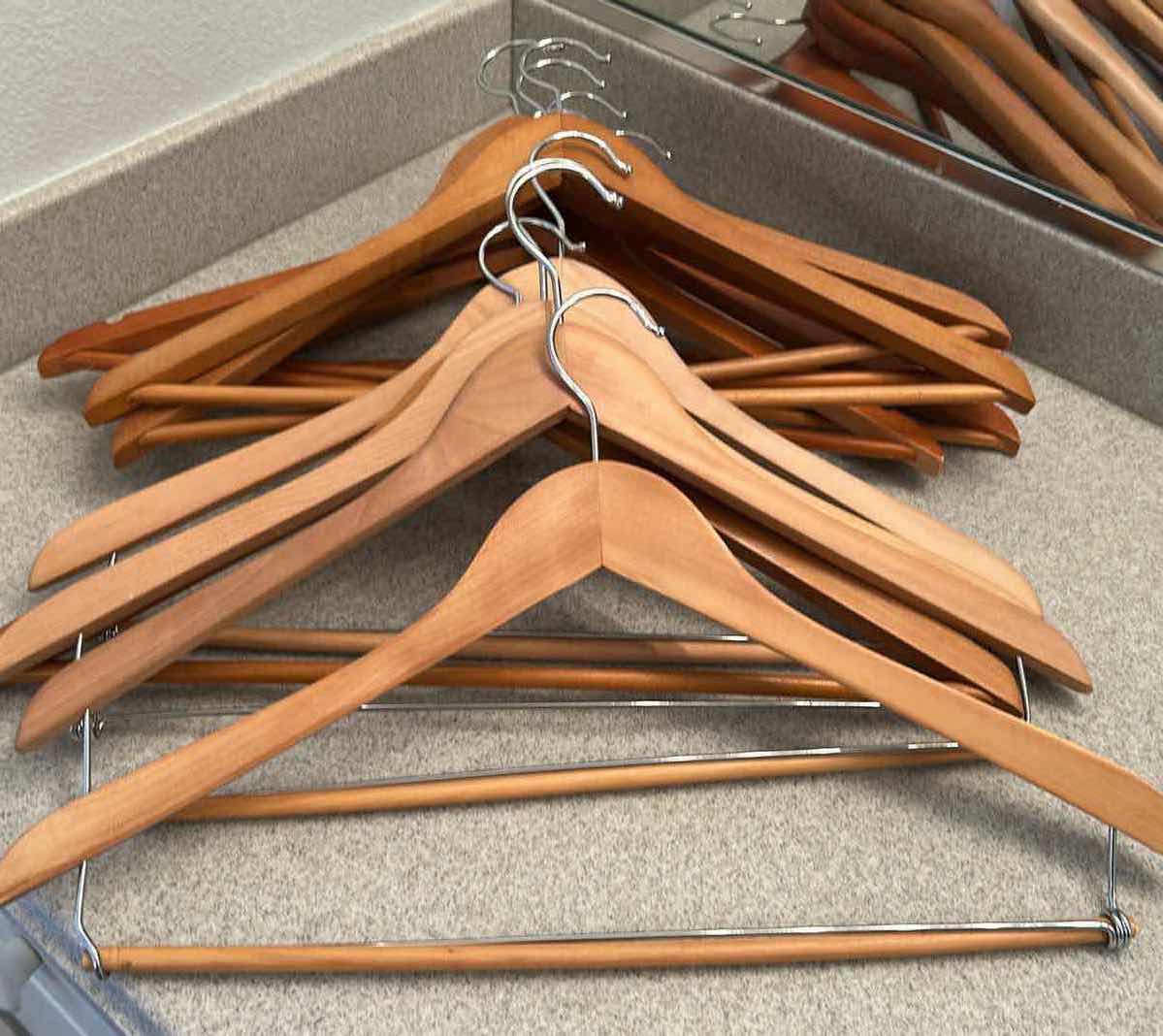 Photo 1 of 12- WOODEN HANGERS