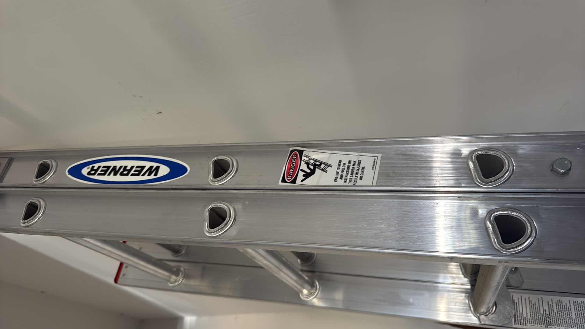 Photo 1 of WERNER ALUMINUM EXTENSION LADDER