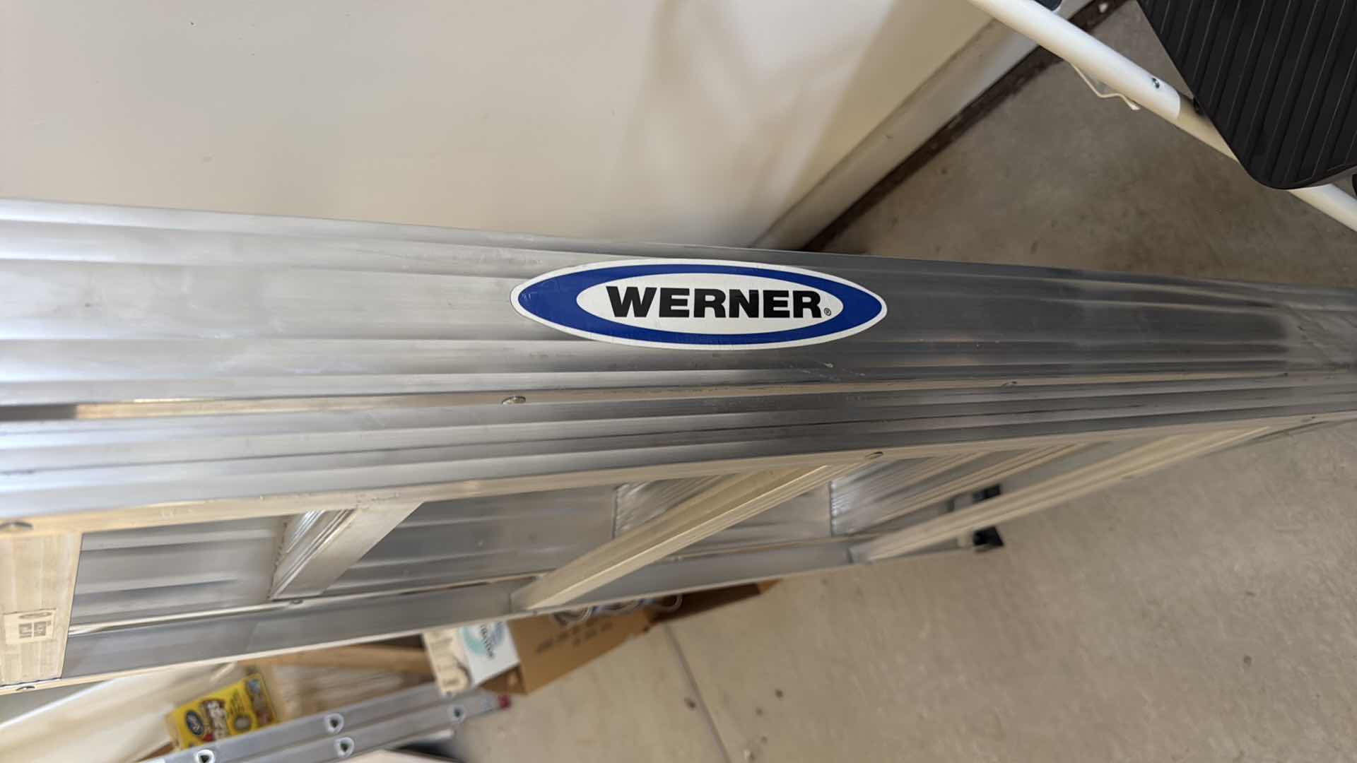 Photo 1 of WERNER ALUMINUM 6’ LADDER, SMALL STEP STOOL