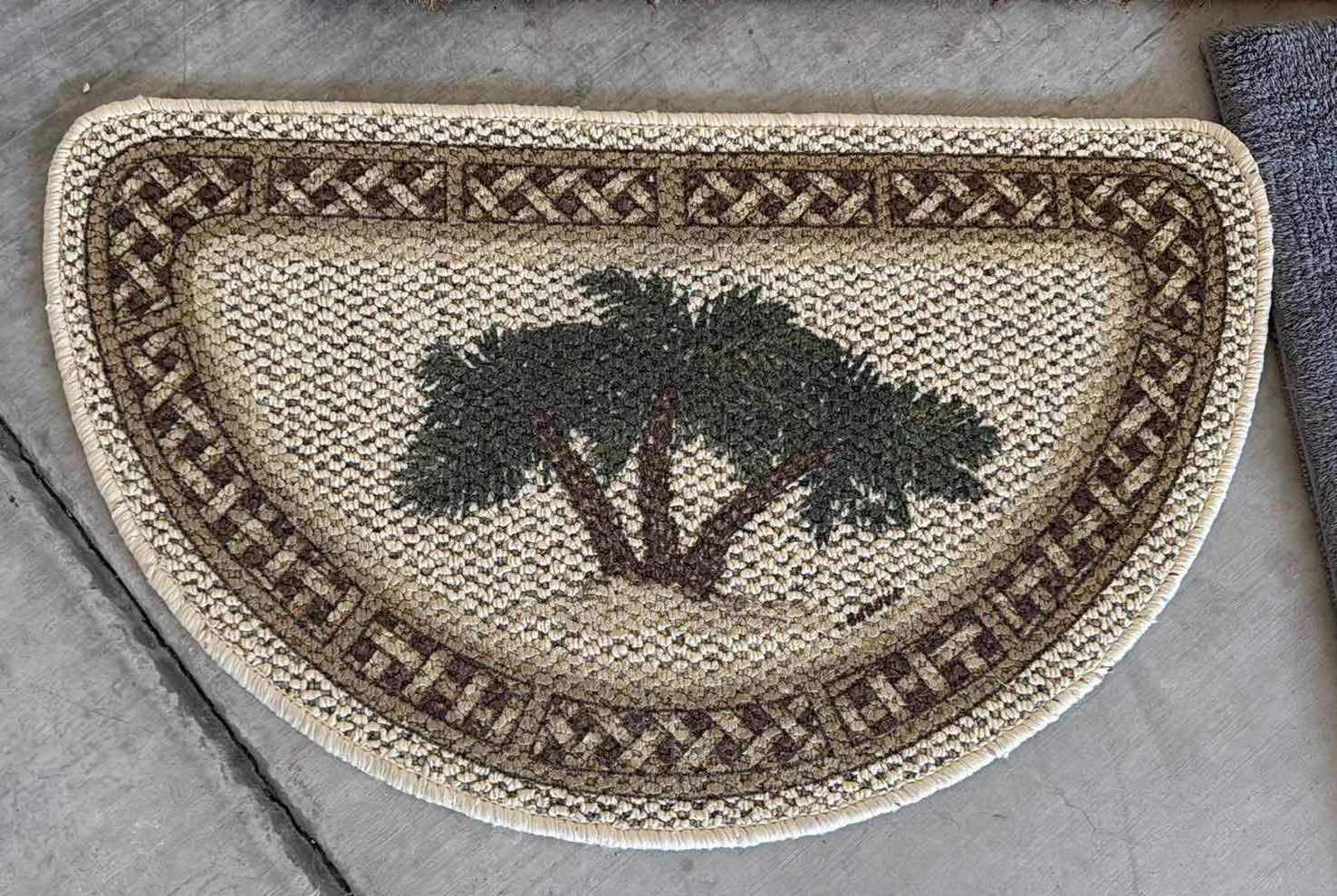 Photo 1 of 2-OUTDOOR FLOOR MATS, GREY THROW RUG