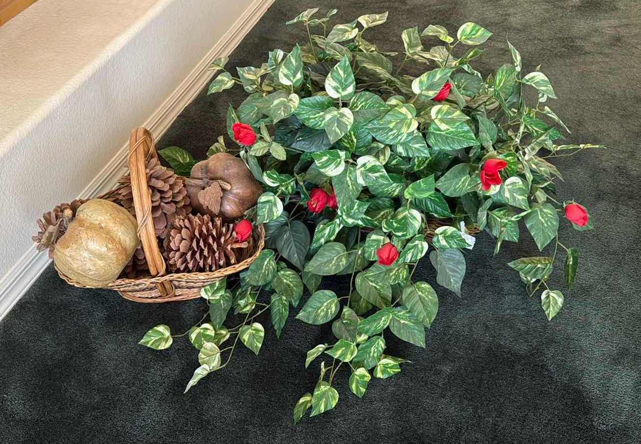Photo 1 of FAUX ARRANGEMENTS IN BASKETS