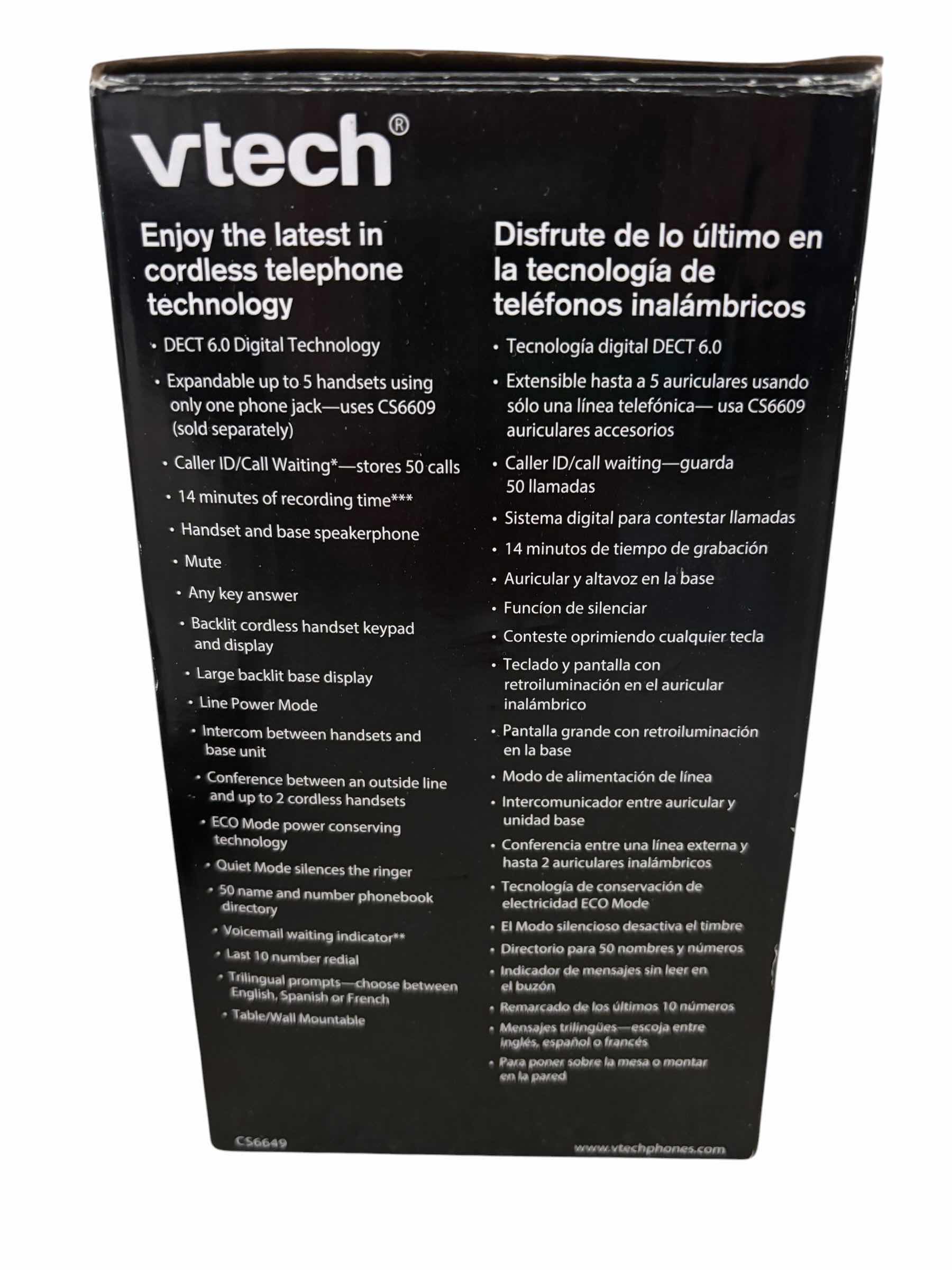 Photo 1 of NIB VTECH CORDLESS/CORDED DIGITAL ANSWERING MACHINE