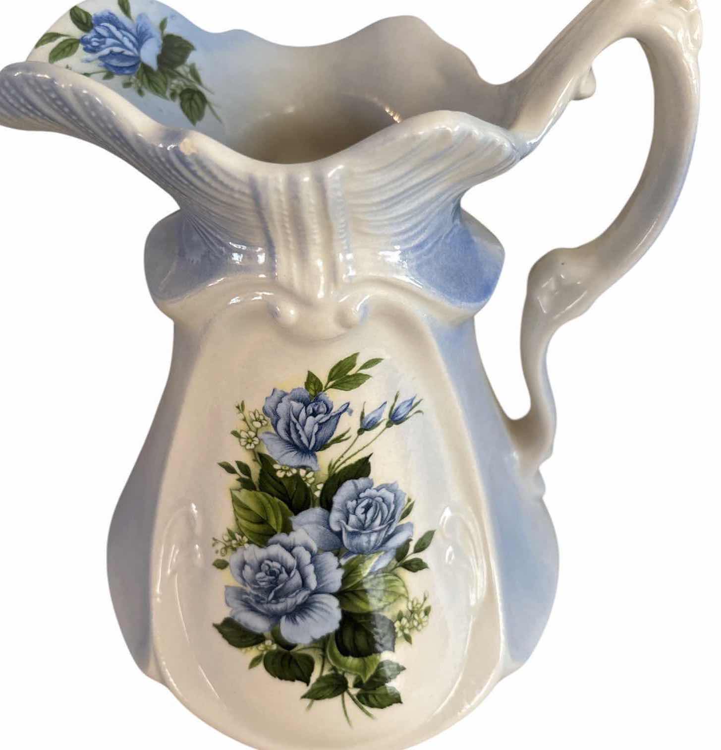 Photo 1 of VINTAGE ARNELS CERAMIC WASH BASIN AND PITCHER SET H8.5”