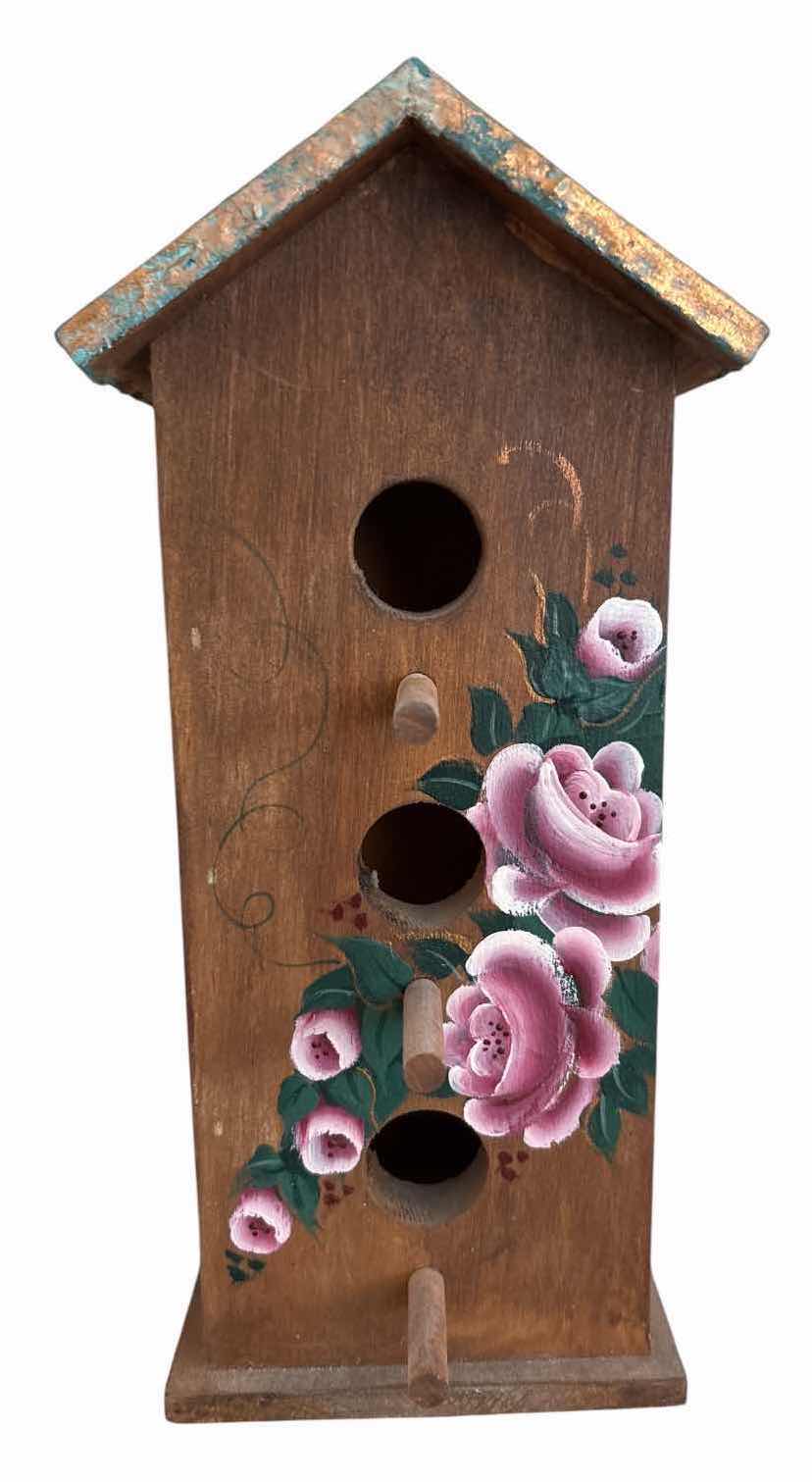 Photo 1 of (2)PCS DECORATIVE BIRDHOUSES H9”