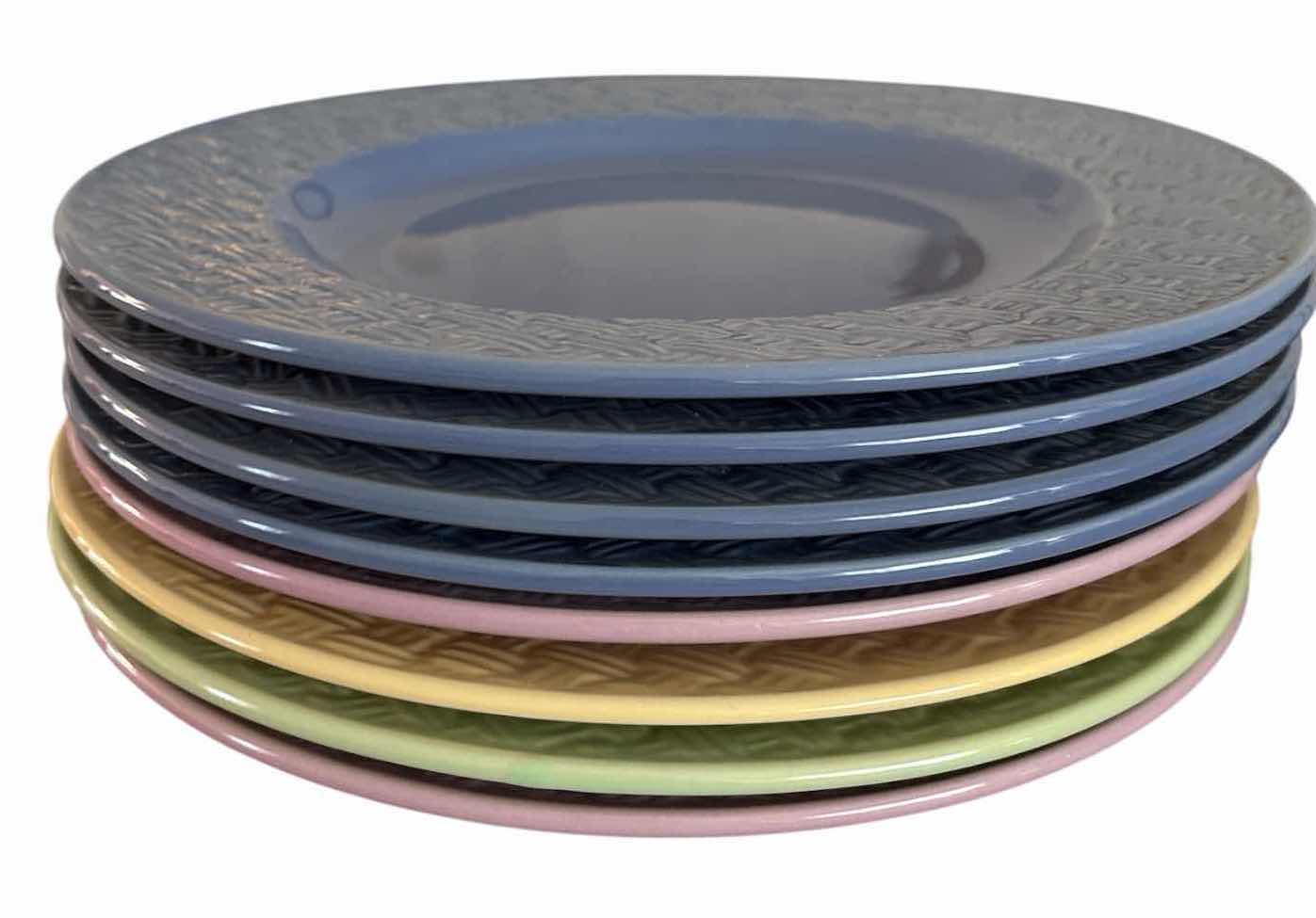 Photo 1 of (16)PCS ROYAL NORFOLK PASTEL DINNER PLATE AND SOUP BOWL D10.5”