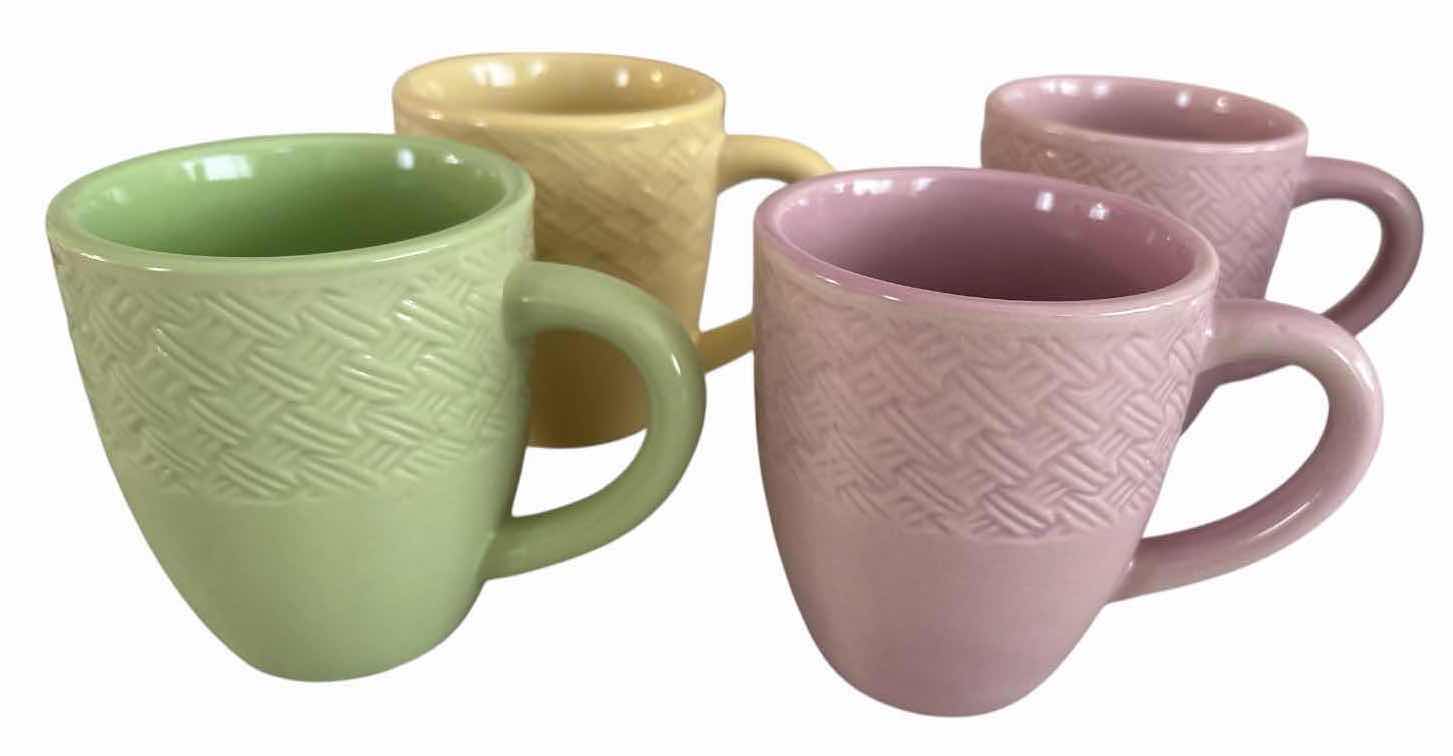 Photo 1 of (8)PCS NORFOLK PASTEL CERAMIC MUGS H4”